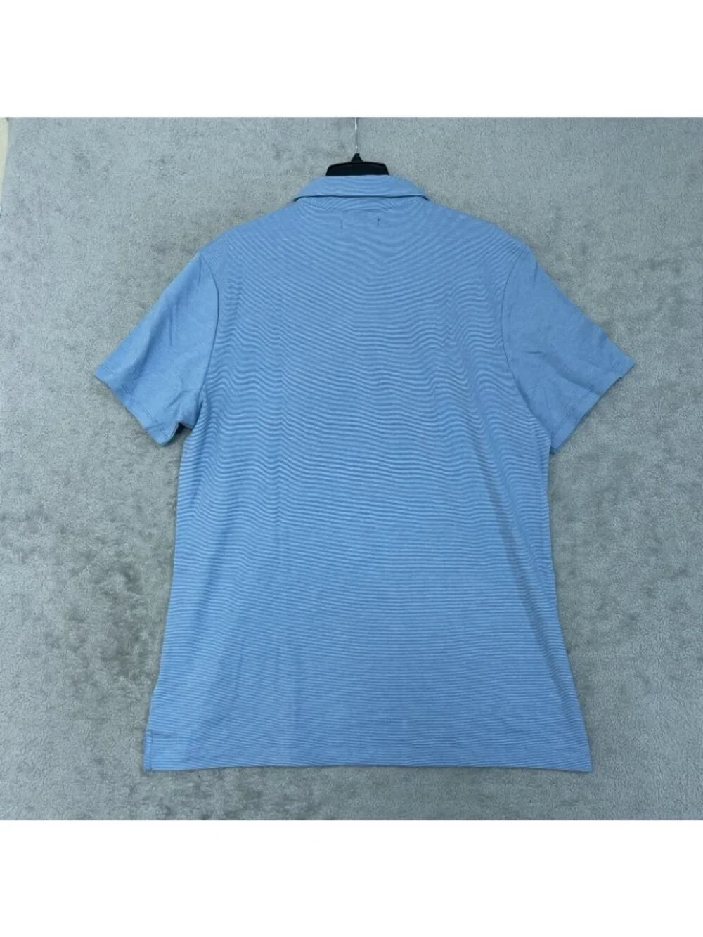NWT Banana Republic Men's XL Blue Pinstriped  Polo Shirt 100% Cotton
